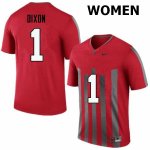 NCAA Ohio State Buckeyes Women's #1 Johnnie Dixon Throwback Nike Football College Jersey ACH4245JI